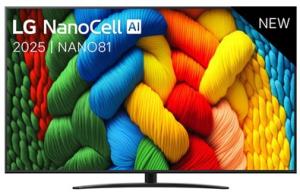 LG 75NANO81A6A 75'' TV Black