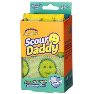 Scrub Daddy, მაღალტექნოლოგიური ფერადი სახეხი ღრუბელი, 2ც.