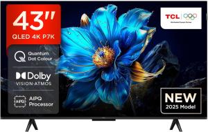 TCL 43P7K QLED 4K 43'' Google TV Black