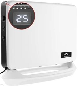 გამათბობელი ETA 1624 90000 Warmie Digi Heater White