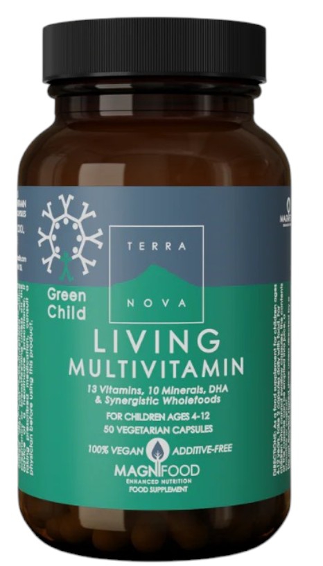 Terranova Green Child საბავშვო მულტივიტამინები, 50 კაფსულა