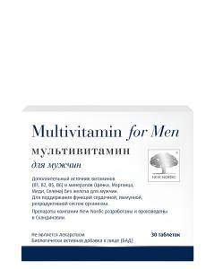 New Nordic მულტივიტამინი კაცებისთვის, 30 ტაბლეტი