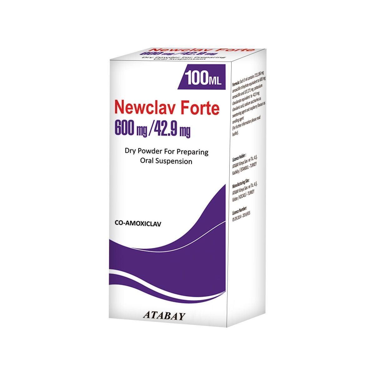 ნიუკლავი ფორტე - Newclav Forte 600/42.9მგ 100მლ