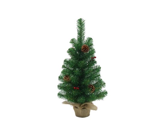 60cm green PVC bag tree with pinecones. 1pcs/box, 12pcs/cart