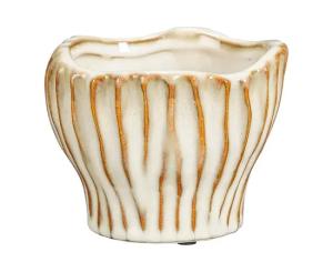 ქოთანი კერამიკული Cem pot off white - h9,5xd12cm