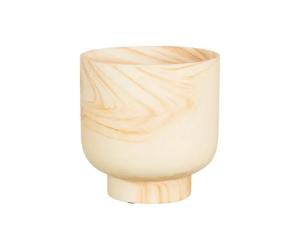 ქოთანი კერამიკული Leanne pot on foot beige - h13,5xd12cm