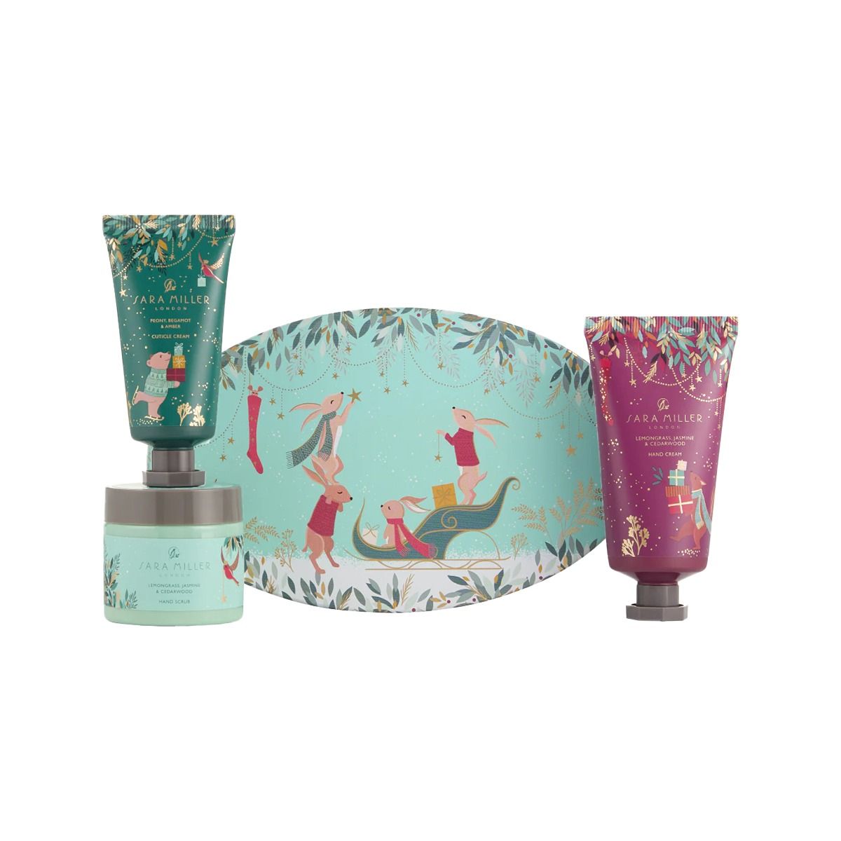 ხელის მოვლის ნაკრები ოვალური Sara Miller Woodland 7686 ჰესკოტი და აივორი - Heathcote & Ivory