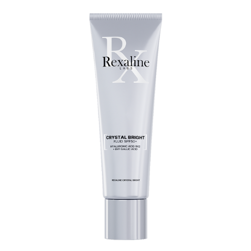 რექსალაინი - CRYSTAL BRIGHT სახის ფლუიდი დამატენიანებელი/მატირების ეფექტით SPF50+ 30მლ