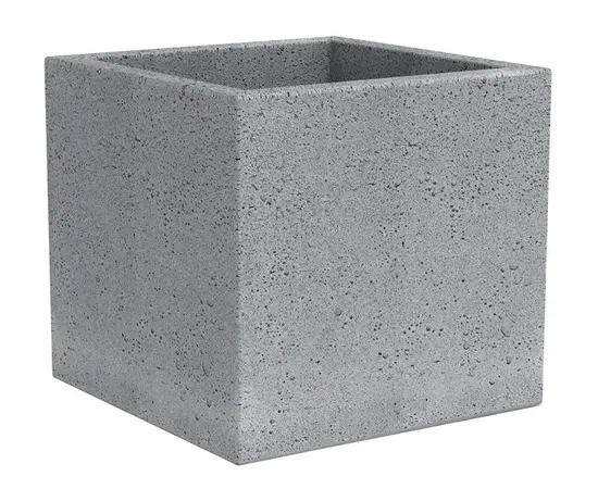 ქოთანი პლასტმასის Scheurich 240/30 C-CUBE STONY GREY