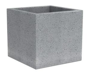 ქოთანი პლასტმასის Scheurich 240/30 C-CUBE STONY GREY