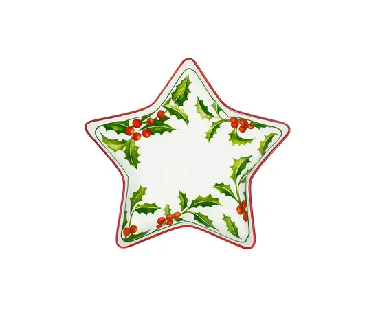 ვარსკვლავის ფორმის თეფში Home Art 23X20 სმ