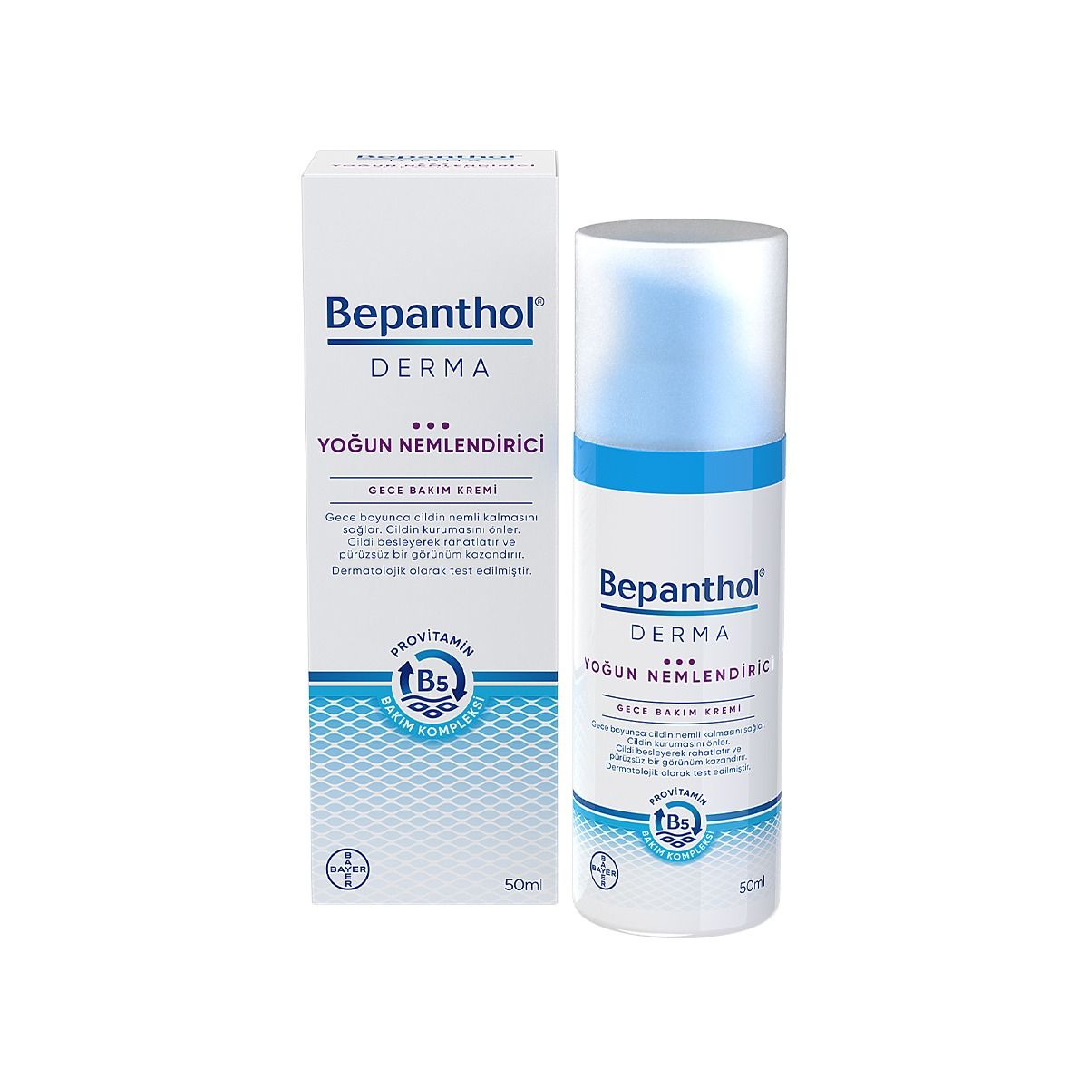 ღამის კრემი Derma 50მლ 8779 ბეპანთოლ - Bepanthol