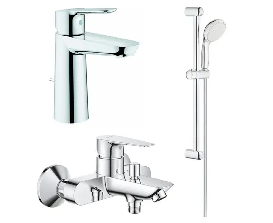 ონკანების ნაკრები Grohe set Bau Edge Chrome 1000180