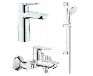 ონკანების ნაკრები Grohe set Bau Edge Chrome 1000180