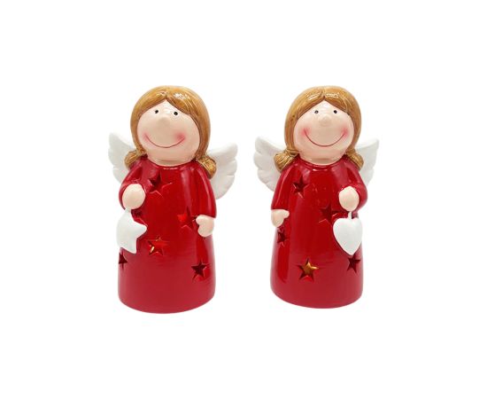 საახალწლო დეკორაცია კერამიკის ანგელოზები 21928/29R