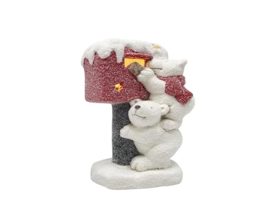 საახალწლო დეკორაცია პოლარული დათვები საფოსტო ყუთთან 23143R