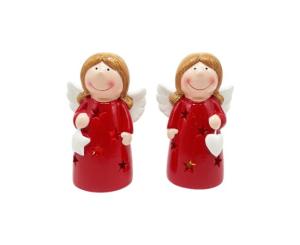 საახალწლო დეკორაცია კერამიკის ანგელოზები 21928/29R