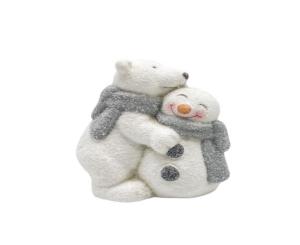 საახალწლო დეკორაცია პოლარული დათვი დ თოვლის კაცი 23139