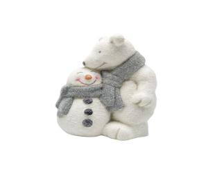 საახალწლო დეკორაცია პოლარული დათვი დ თოვლის კაცი 23157