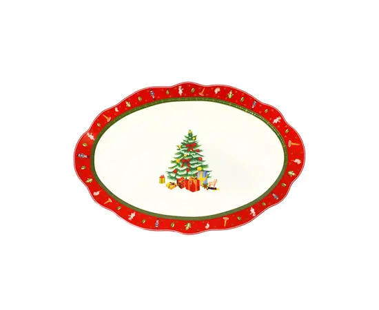 საახალწლო თეფში Home Art 35X20 სმ