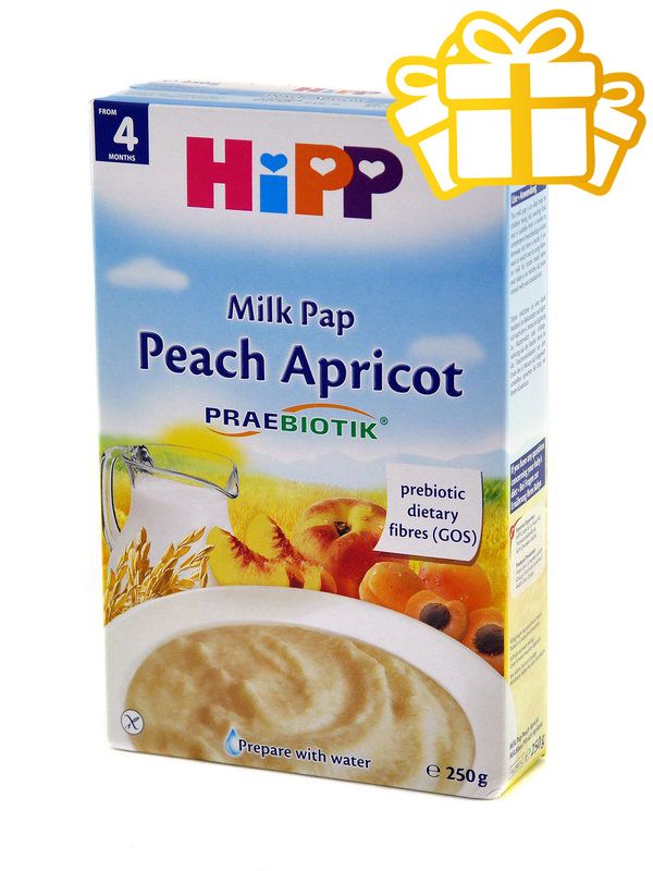 HIPP - ჰიპი რძიანი ფაფა ატამი და გარაგრი 4 თვიდან 2983