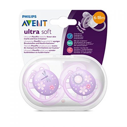 ავენტი - მატყუარა 'ულტრა სოფტ' იასამნისფერი და ნარინჯისფერი  /6-18თვ/