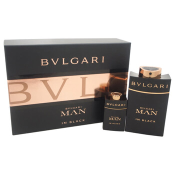 Man In Black by Bvlgari for Men  2 Pc Gift Set 3.4oz EDP Spray 0.5oz EDP Spray