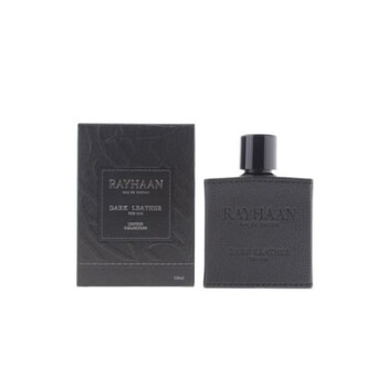 Open Box  Rayhaan Dark Leather EDP Spray 3.38 oz