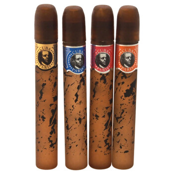 by Cuba for Men  4 Pc Mini Gift Set cuba gold cuba red cuba blue cuba orange 5ml each