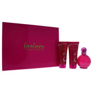 Fantasy by Britney Spears for Women  3 Pc Gift Set 3.3oz EDP Spray 3.3oz Body Souffle 3.3oz Shower Gel