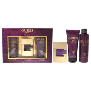 Gold by Guess for Men  3 Pc Gift Set 2.5oz EDT Spray 6.0oz Deodorizing Body Spray 6.7oz Shower Gel