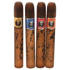 by Cuba for Men  4 Pc Mini Gift Set cuba gold cuba red cuba blue cuba orange 5ml each