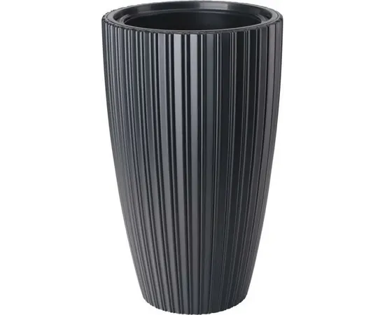 ქოთანი ყვავილის Form-Plastic Mika Slim 40 deep black