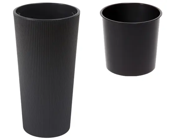 ქოთანი ყვავილის Lamela Donica LILIA 400 jumper recycled - czarny
