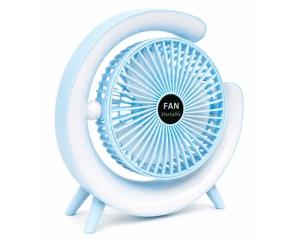 მაგიდის ვენტილატორი BRILLOP S14-RGB-BU 5W ლურჯი
