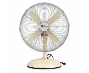 მაგიდის ვენტილატორი Reffon FT-40M-YL 50W ყვითელი ქრომი