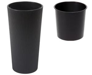 ქოთანი ყვავილის Lamela Donica LILIA 400 jumper recycled - czarny