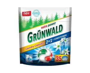 ტანსაცმლის სარეცხი კაფსულები Grunwald 2-1 ში + კონდიციონერი 35 ც