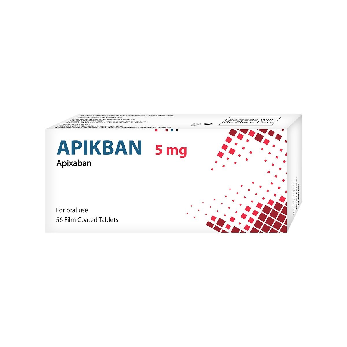 აპიკბანი -  Apikban 5მგ 56 ტაბლეტი
