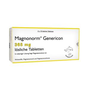 მაგნონორმი ჯენერიკონი - Magnonorm Genericon 365მგ 30 ხსნადი ტაბლეტი